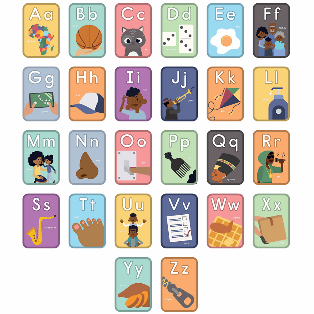 Culturally Responsive Classroom Bulletin Board Decor for Preschool and Elementary Classrooms - Alphabet Cards by ABSee Me