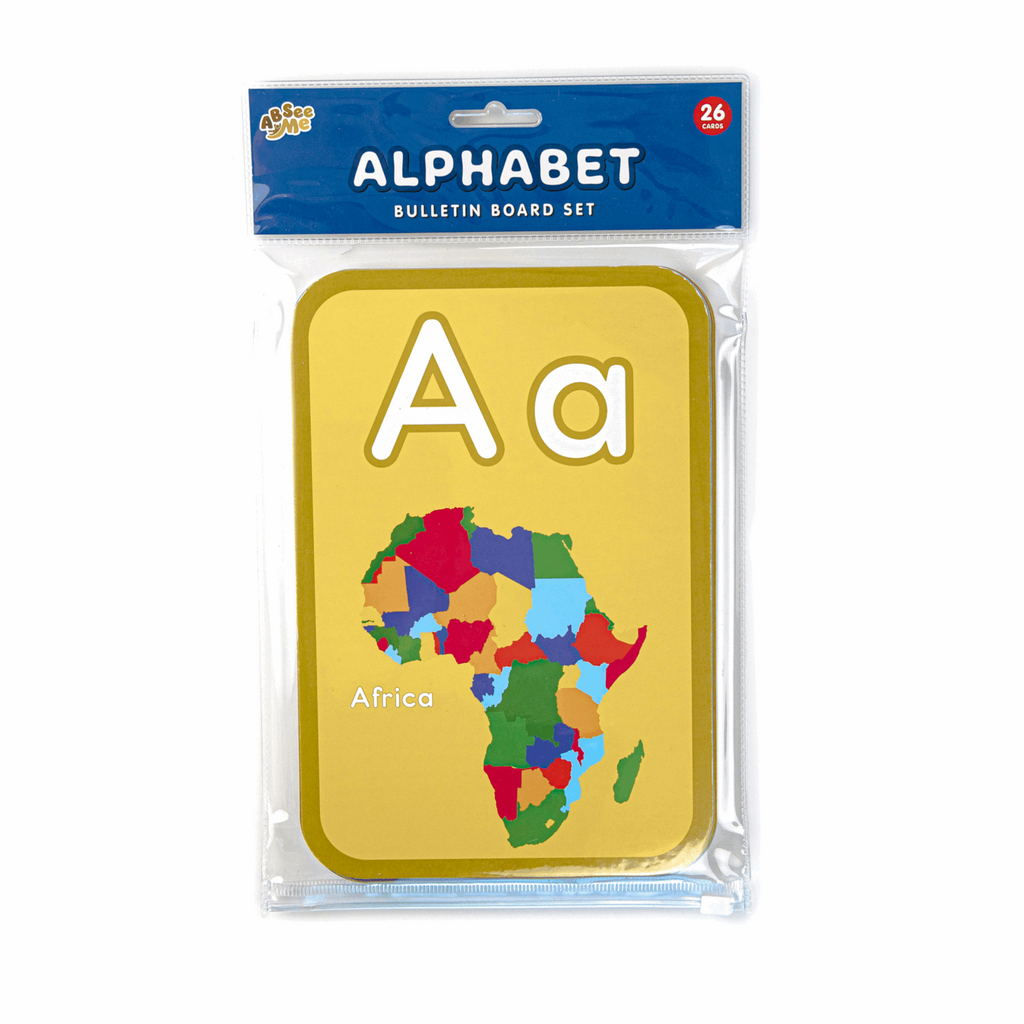 ABSee Me Alphabet Bulletin Board Set - Culturally Relevant ABC Chart Flashcards