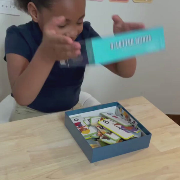 ABSee Me’s Multicultural CVC Kindergarten Words Puzzles in Use as Kindergarten Activity for Phonics by African American student and first grade teacher
