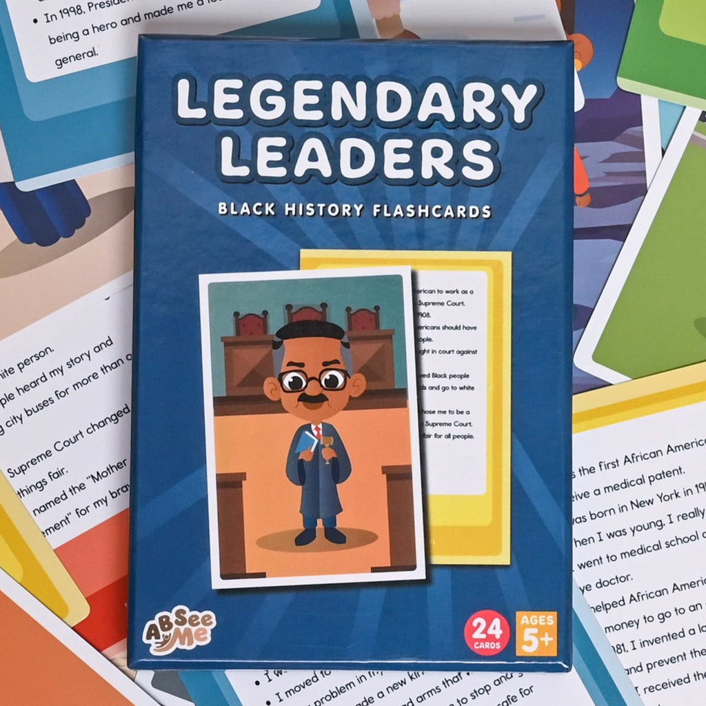 Multicultural education: An ideal culturally responsive teaching resource by ABSee Me called the Legendary Leaders - Black History Flashcards for to learn about black historical figures.
